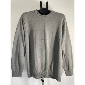 Vintage Fisherman’s Sweater Men’s XLT Gray Preppy Grandpa Retro Academia College